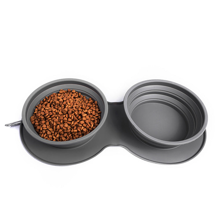 Silicone Foldable Slow Feeding Pet Bowl